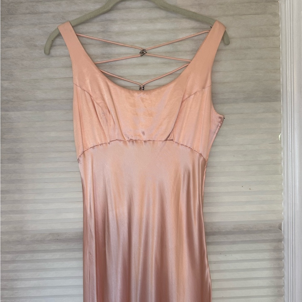 Pink Satin Formal Dress - Picture 10 of 14